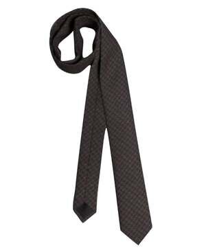 Hugo Boss 2.36" Wool Blend All-Over Print Slim Tie Green One Size